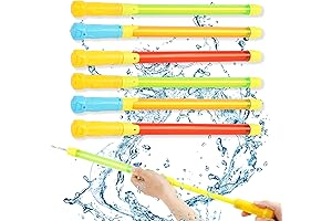CCINEE Pichkari for Holi - 6-Pack of 17.7in Super Water Guns