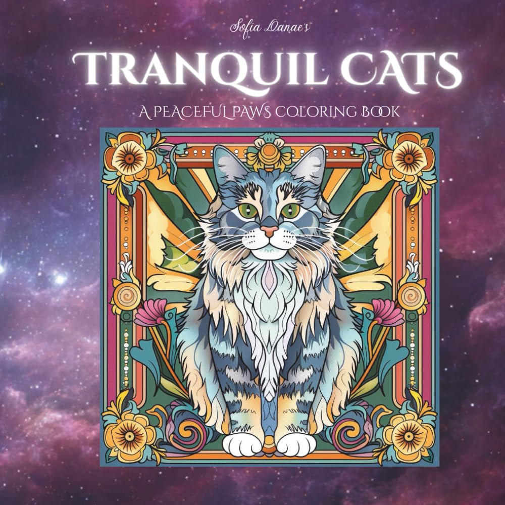 Tranquil Cats: A Peaceful Paws Coloring Book Volume 3