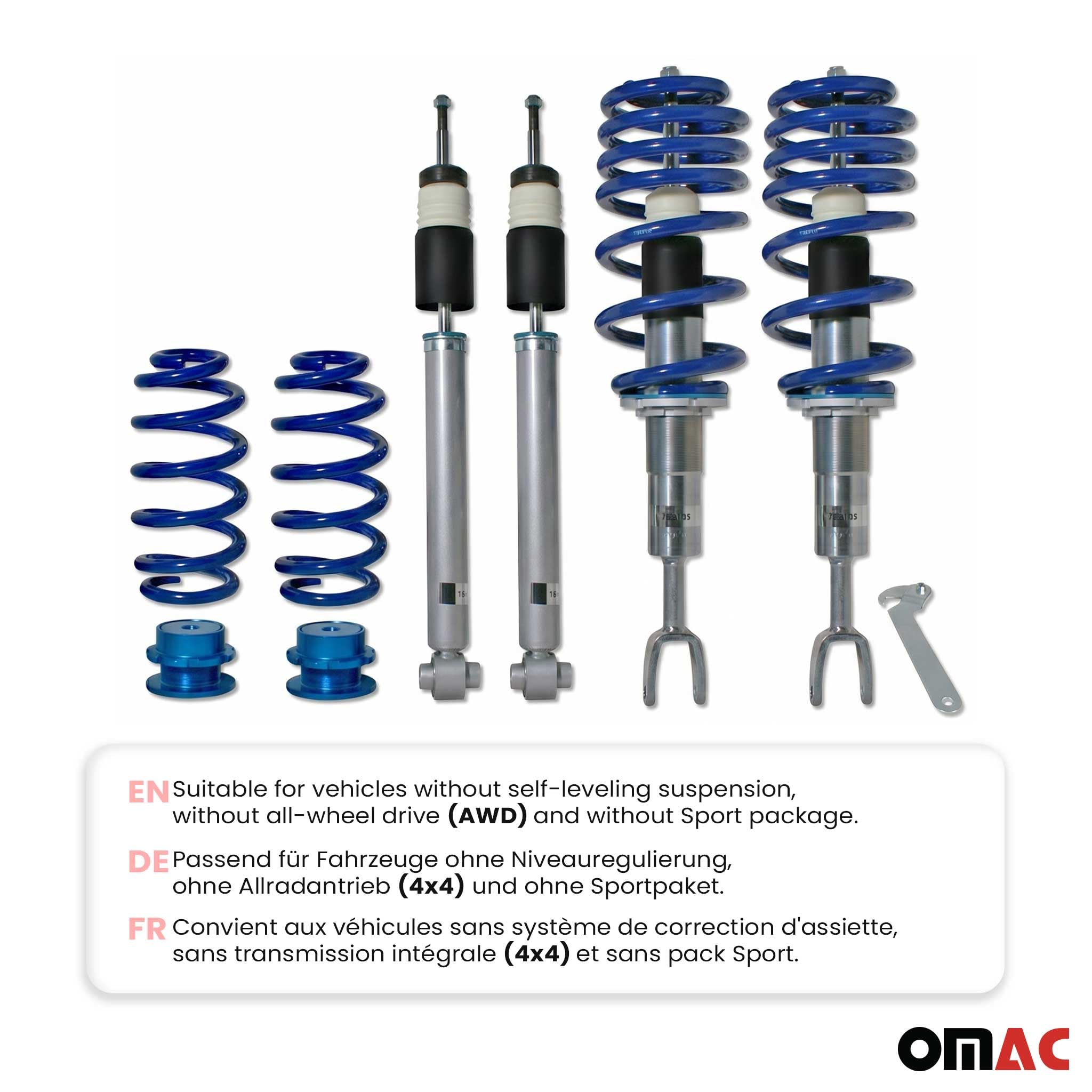 JOM Gewindefahrwerk compatible con Audi A4 B6/ B7 8E 2000-2007