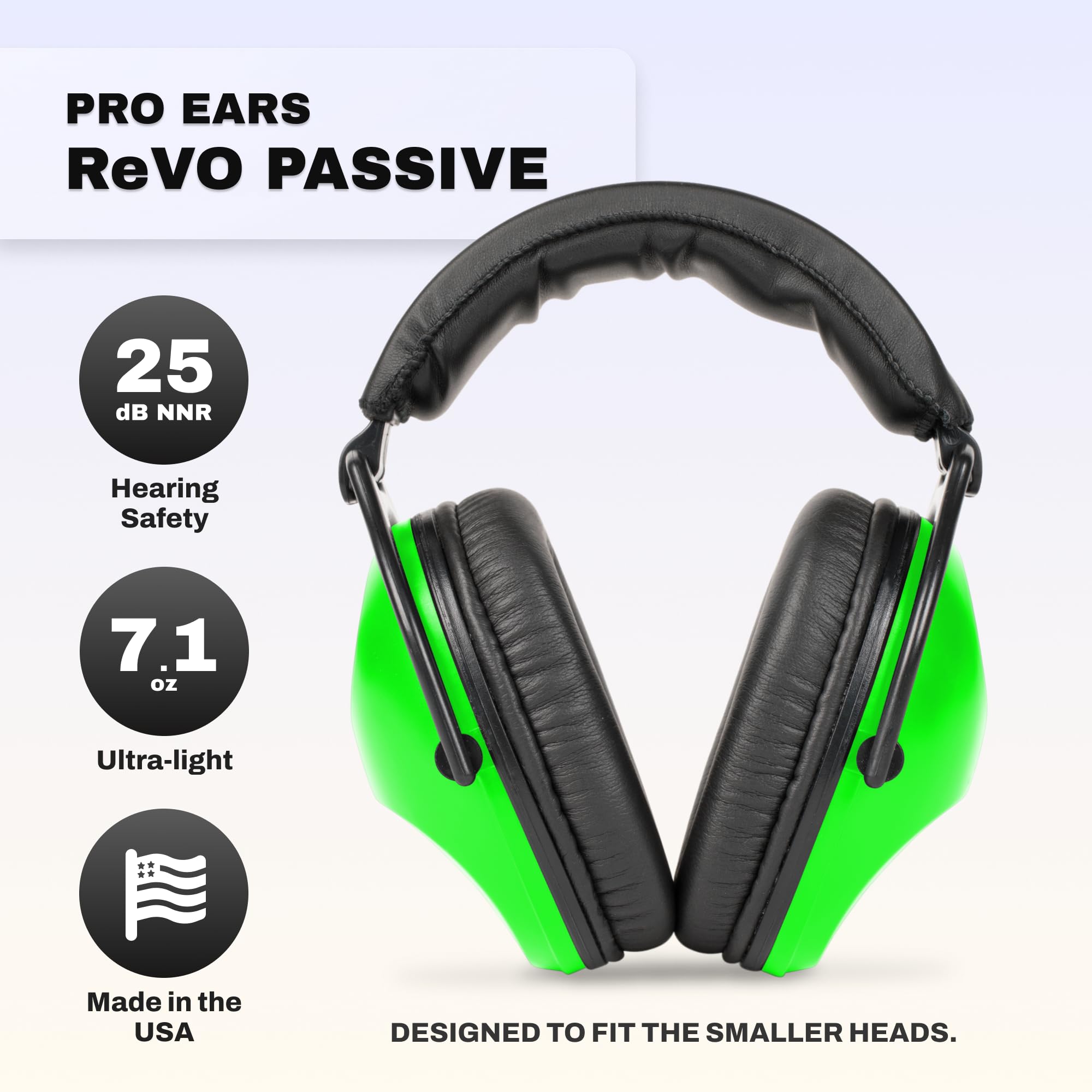 Pro Orejas – Revo – Protección auditiva – NRR 25 – jóvenes y Mujeres Orejeras