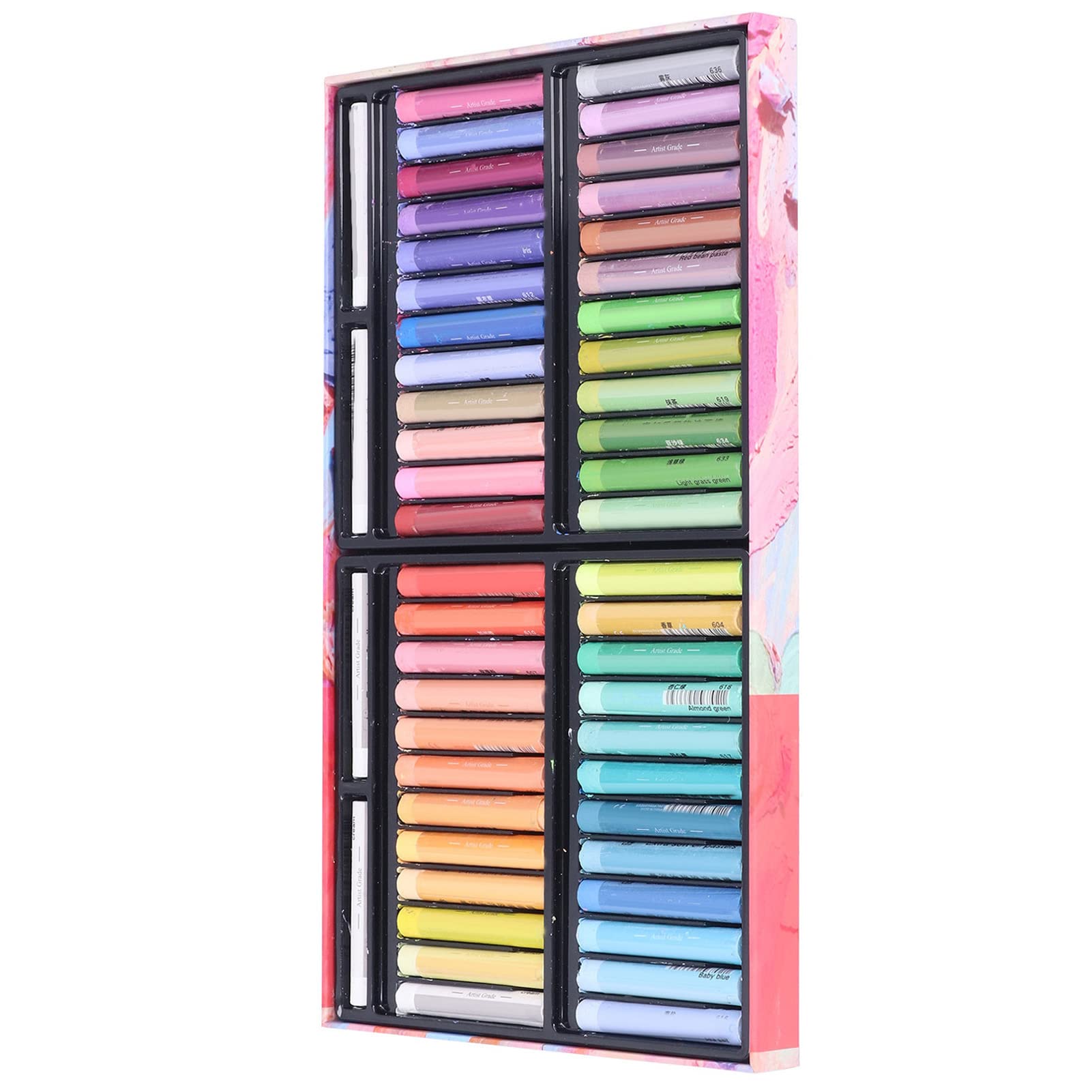Haofy Set Pastelli a Olio, 48 Pezzi, Olio Misto e Cera, Colori Ricchi e Brillanti per Artisti e Studenti (8948MK)