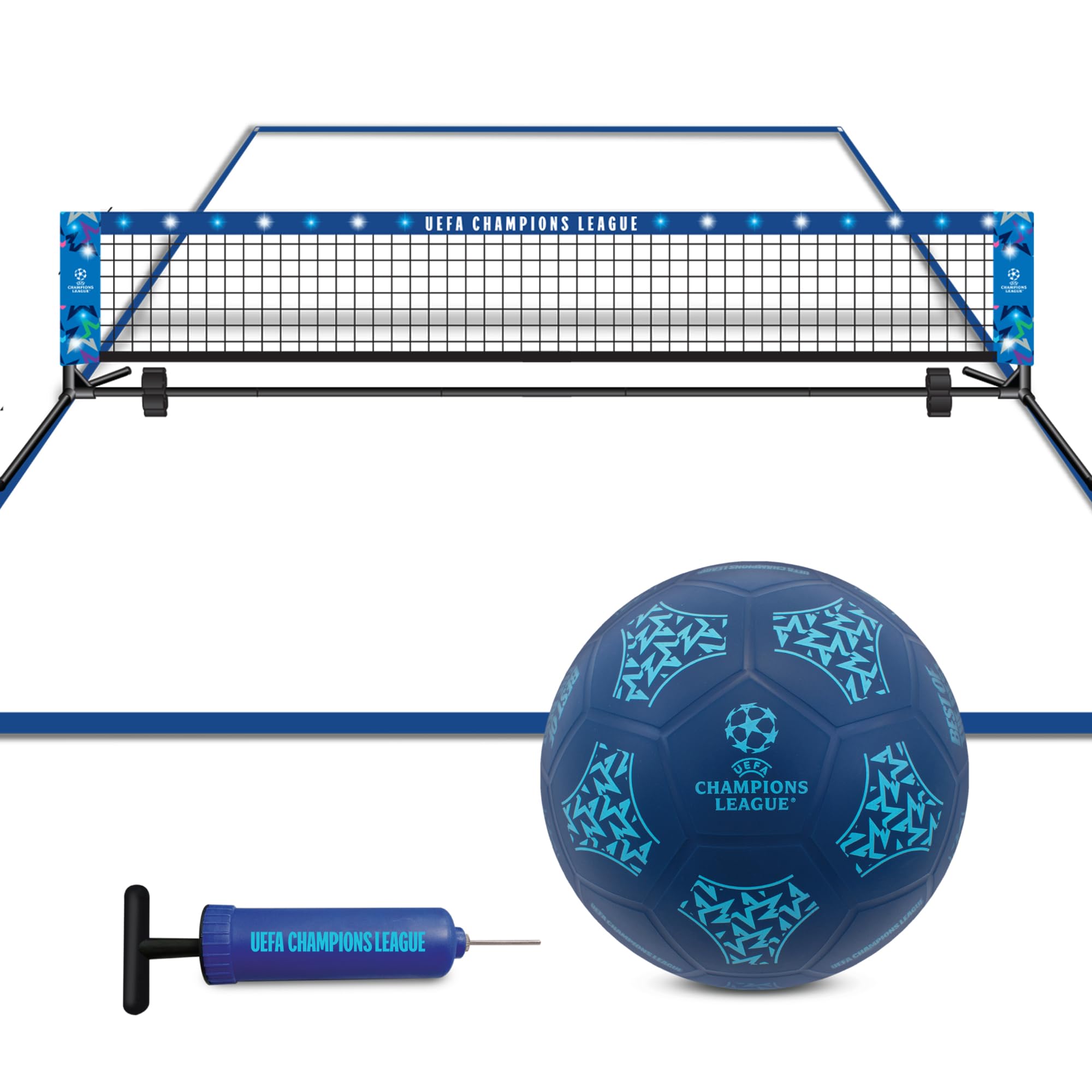 Hy-Pro Blue Football Tennis Set Uefa Champions League