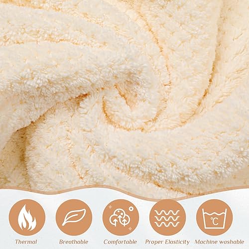 Miniatura 3 de 4 toallas envolventes para mujer, bata de spa con cierre ajustable, parte superior elástica, envoltura ligera para baño y ducha, Beige