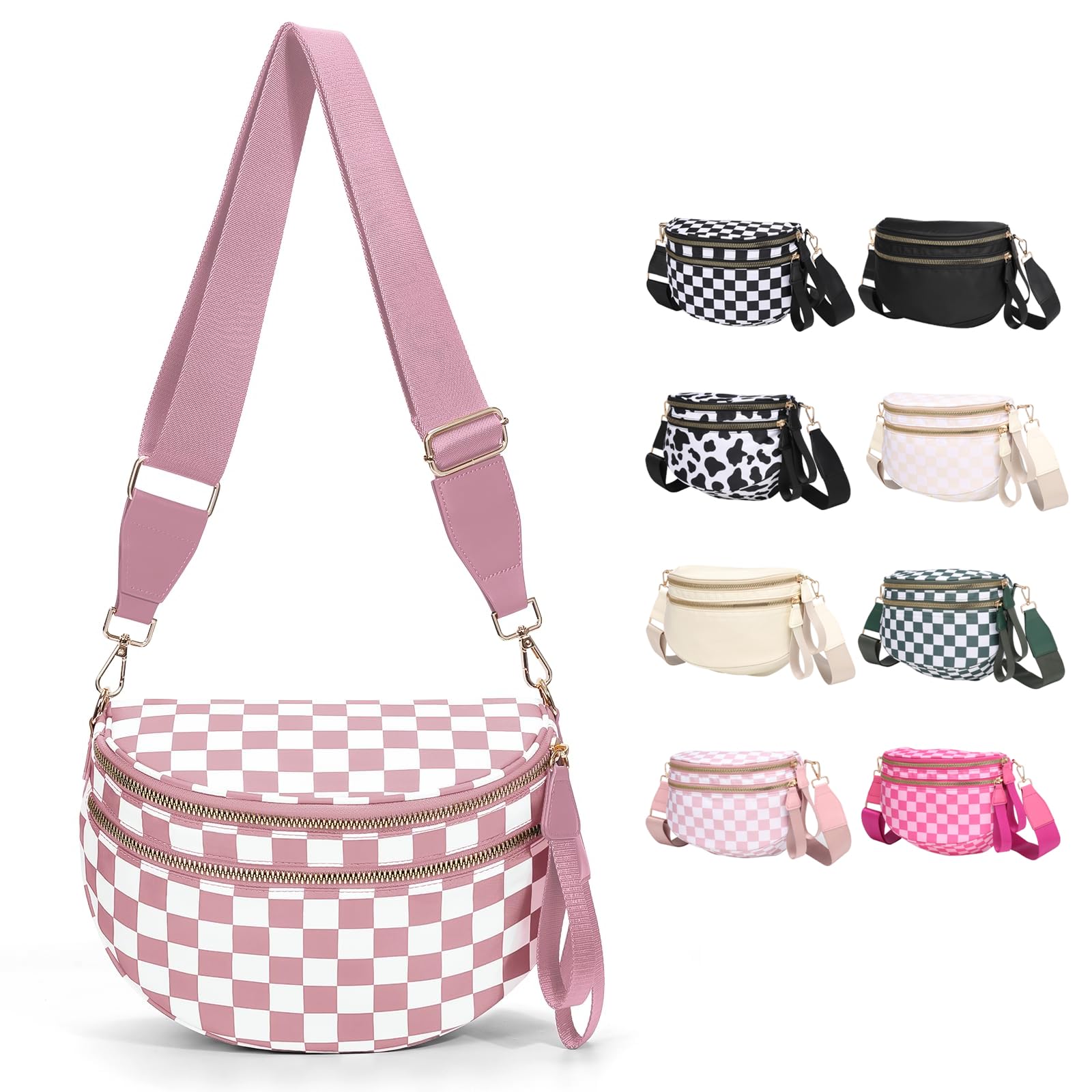 Crossbody Bags Bum Bag for Women Sling Bag Purse with Adjustable Strap
