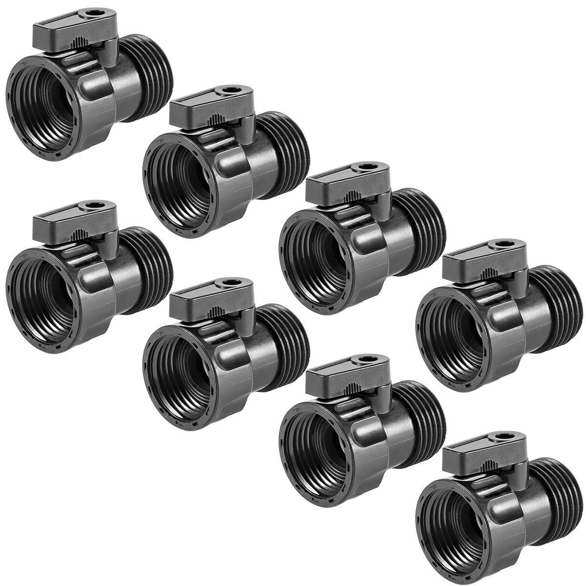 Buy Cosweet 8 Pack 3/4'' Plastic Garden Hose Shut Off Valve Standard