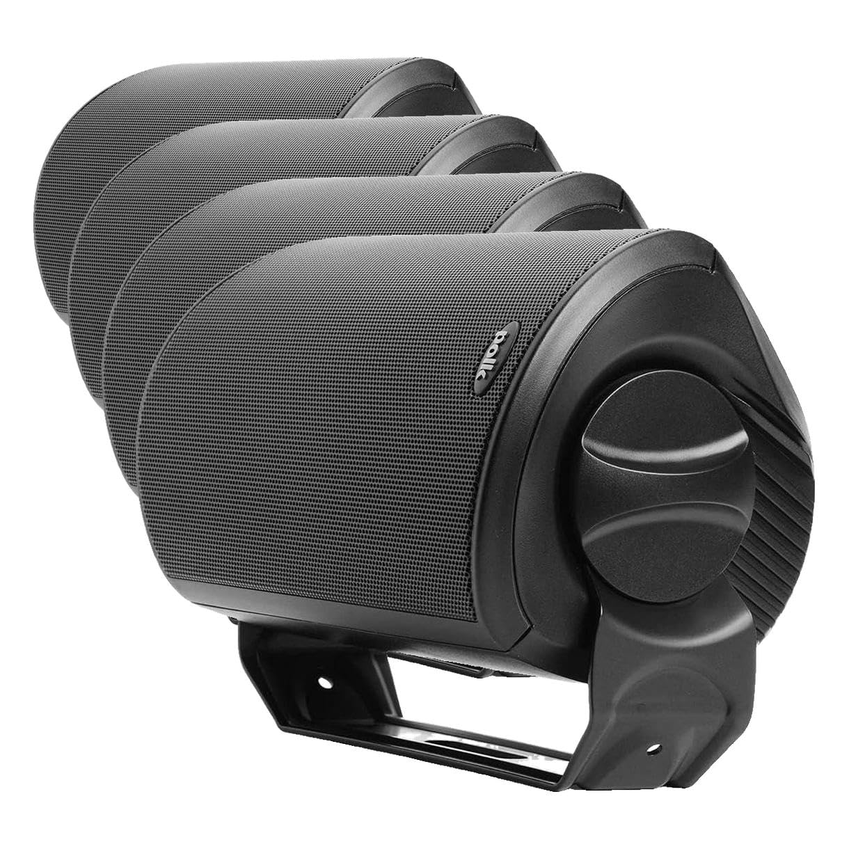 Polk Audio Atrium 8 SDI Flagship Outdoor Speaker (Black) - Use as Single Unit or Stereo Pair, Powerful Bass &amp; Broad Sound Coverage, Withstands Extreme Weather &amp; Temperature (Pack of 4)