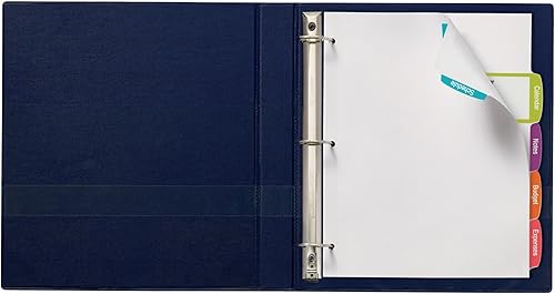 Miniatura 7 de Avery Separadores grandes imprimibles de etiquetas blancas grandes con fácil despegar, 5 pestañas, 4 juegos (14438)