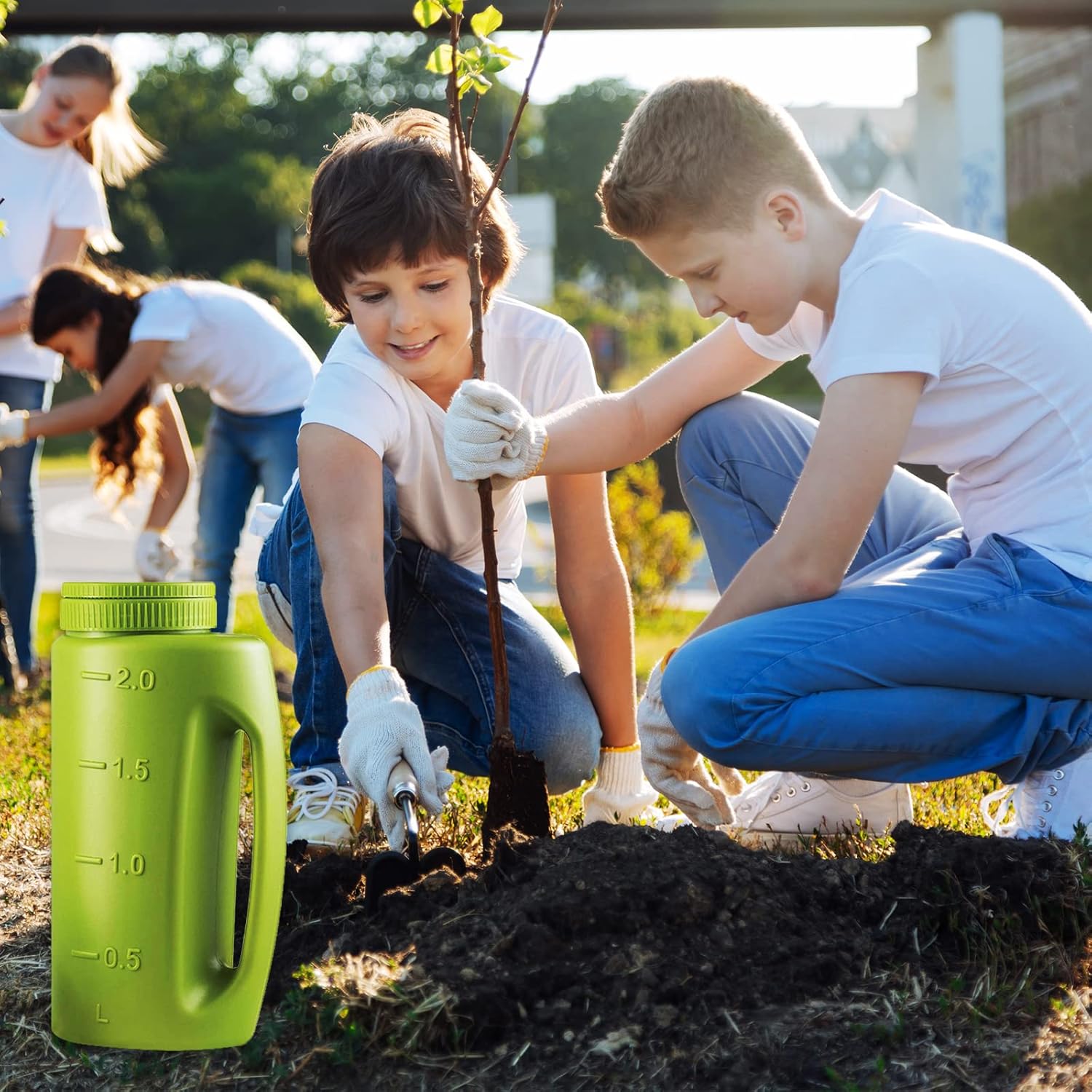 Buy 2 Set Ice Melt Salt Spreader Handheld Shaker with Scoop