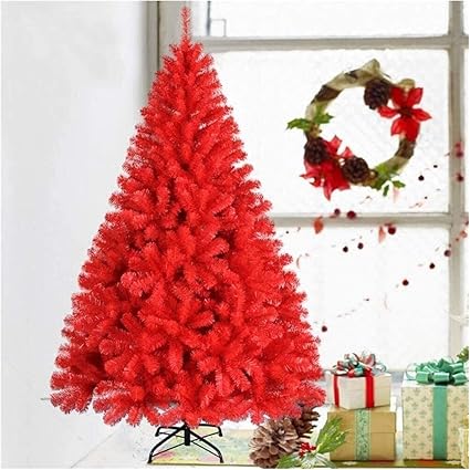 Amazon Co Jp クリスマスツリー 人工クリスマスツリー クリスマスツリー 赤いクリスマスツリー メタルスタンド付き おもちゃ