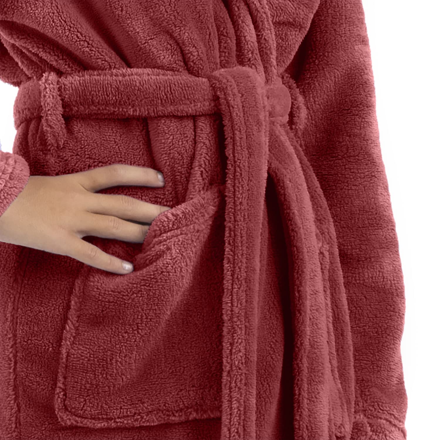 BC BARE COTTON Bare Cotton Kids Microfiber Fleece Shawl Robe - Girls