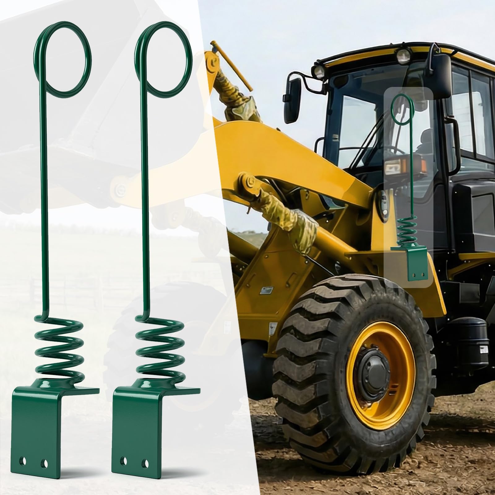 Skid Steer Hydraulic Hose Saver Spring - 0.3" Thick Plate (8cm)