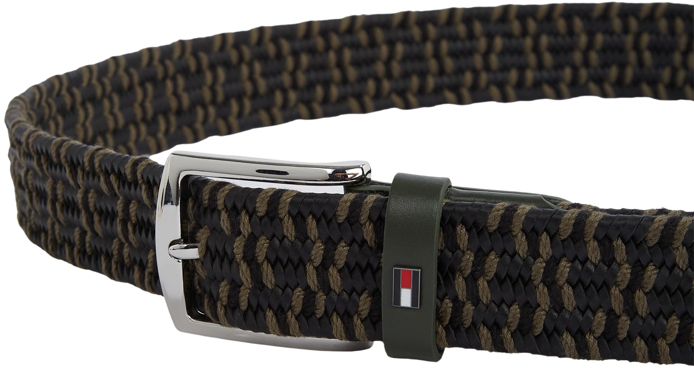 Tommy Hilfiger Denton Elastic Leather 3.5 Am0am13375 Cinturón fijo Hombre (Pack de 1)