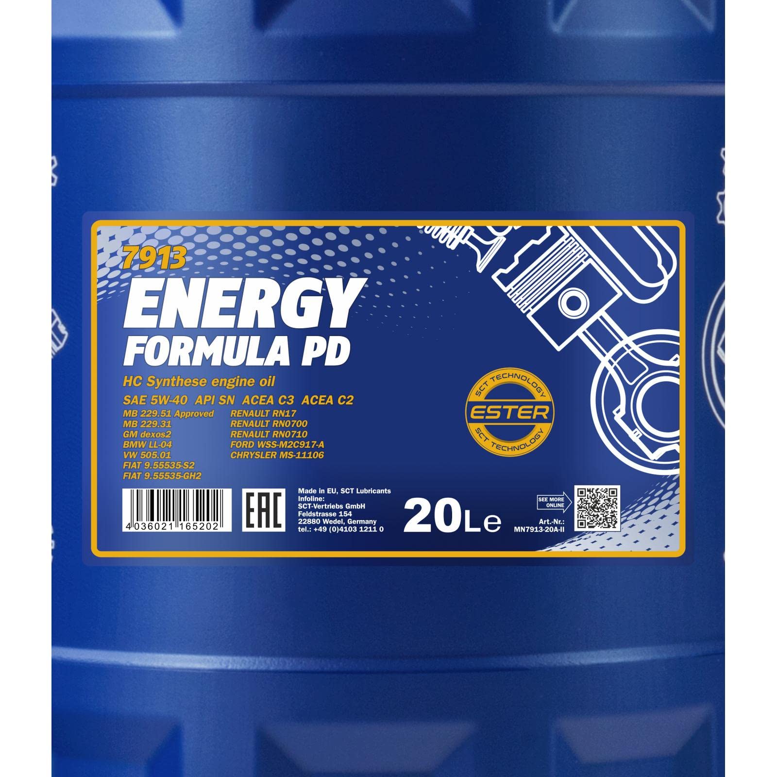 MANNOL Energy Formula PD 5W-40 10 L