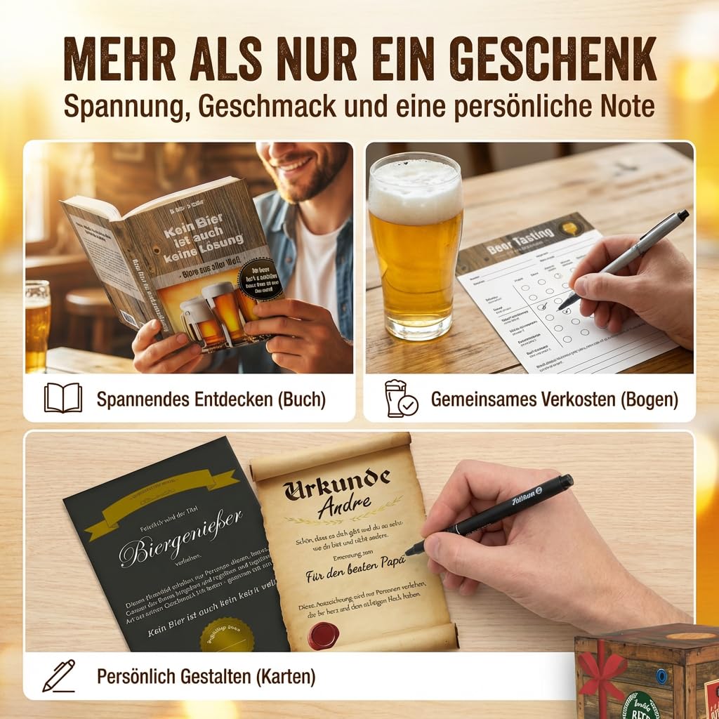 Bierset "Die Besten Biere Deutschlands" in Geschenkverpackung (9 x 0.33 l/ 0.5 l)