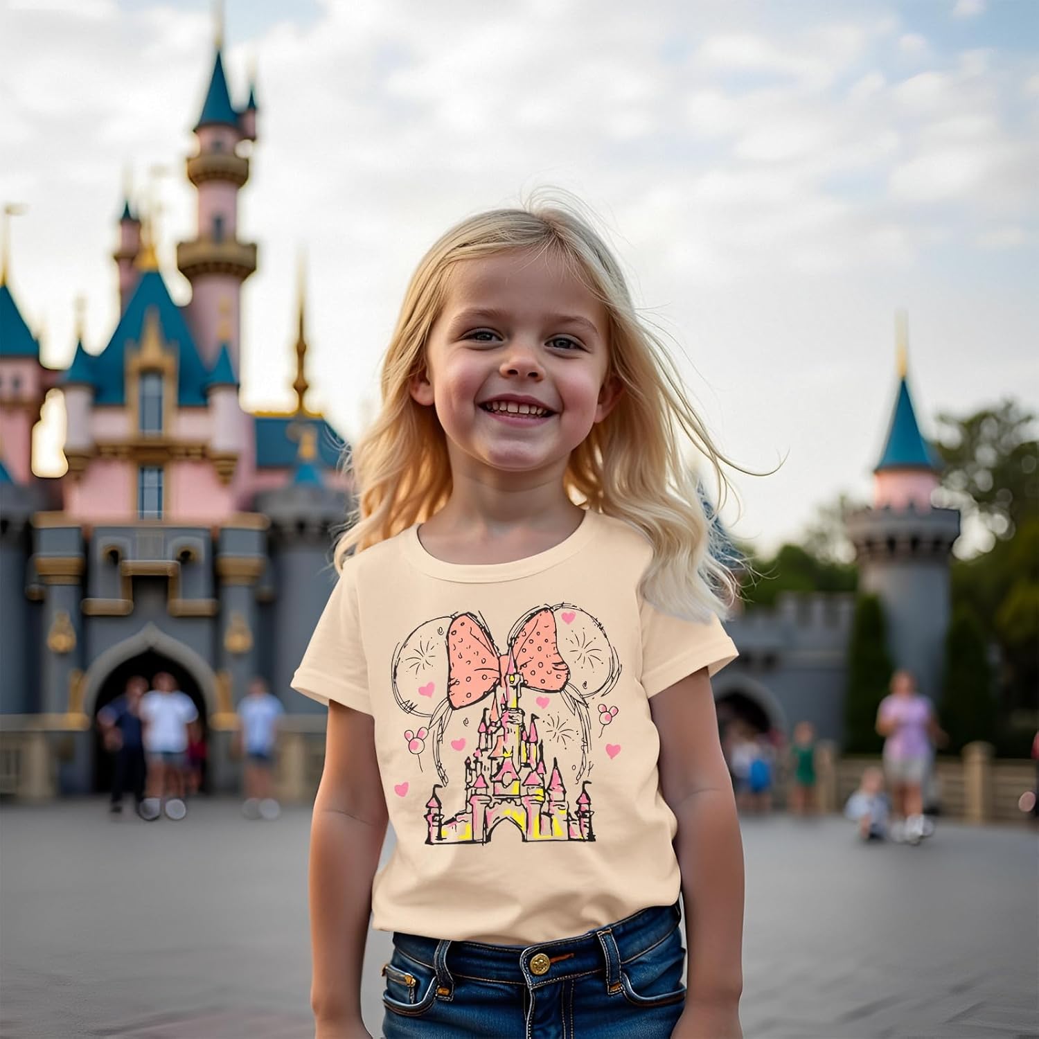 Magic Shirt for Toddler Baby Girls Magical Kingdom Tshirt Cute Castle Outfit Holiday Family Vacation Summer Tee Top - Image 3