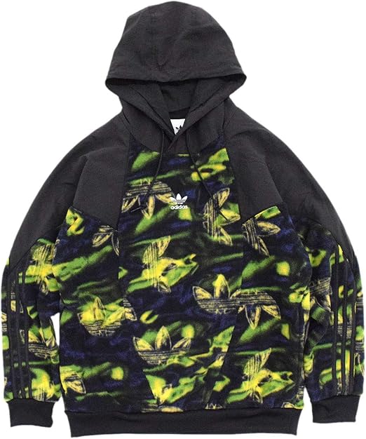 Amazon アディダスオリジナルス ジャケット メンズ ビッグ トレフォイル プリント フーディ オリジナルス コート ジャケット 通販