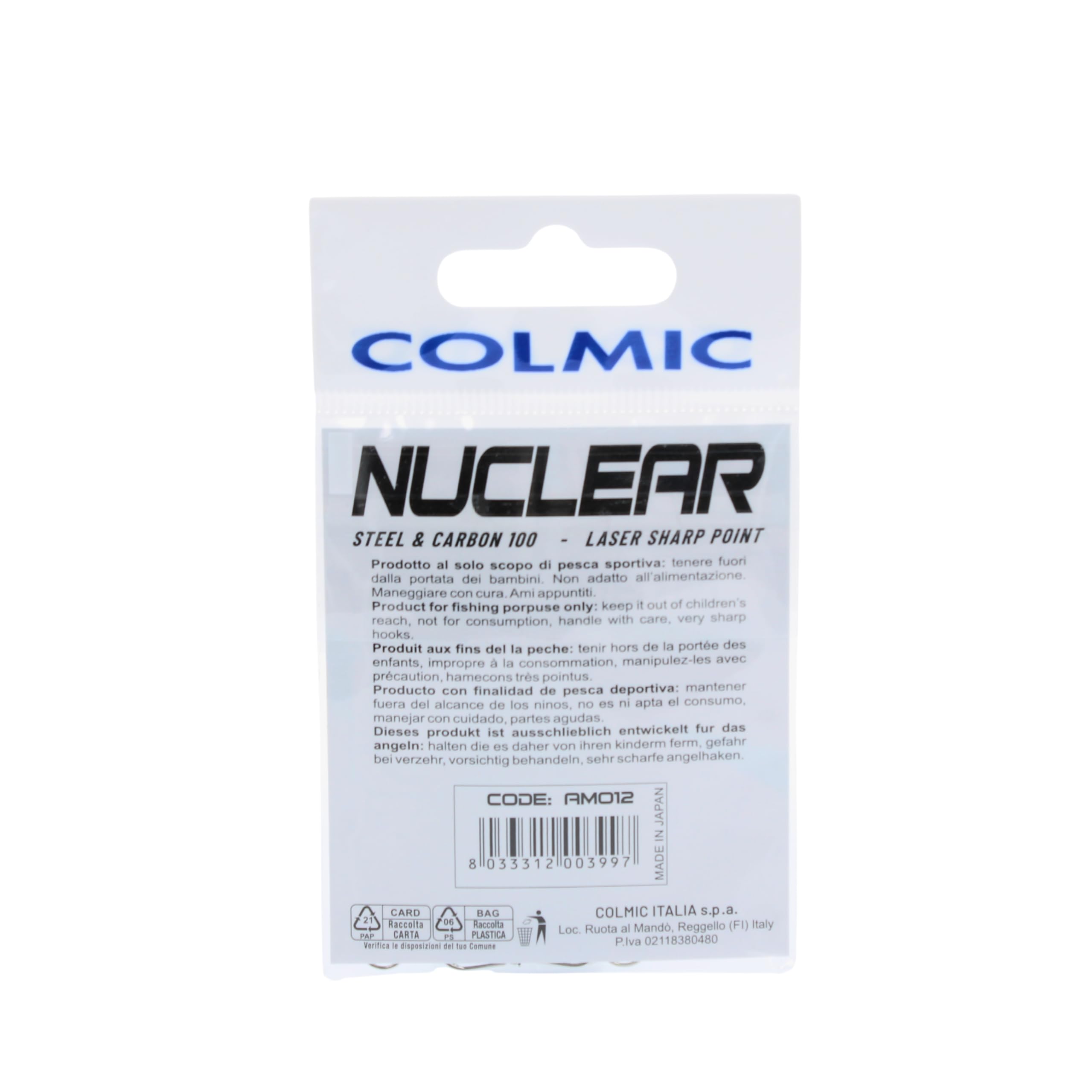 Ami Da Pesca Colmic Nuclear N957NX – Acciaio Carbonio, Finitura Nickel, Microbarb, 20 Pezzi
