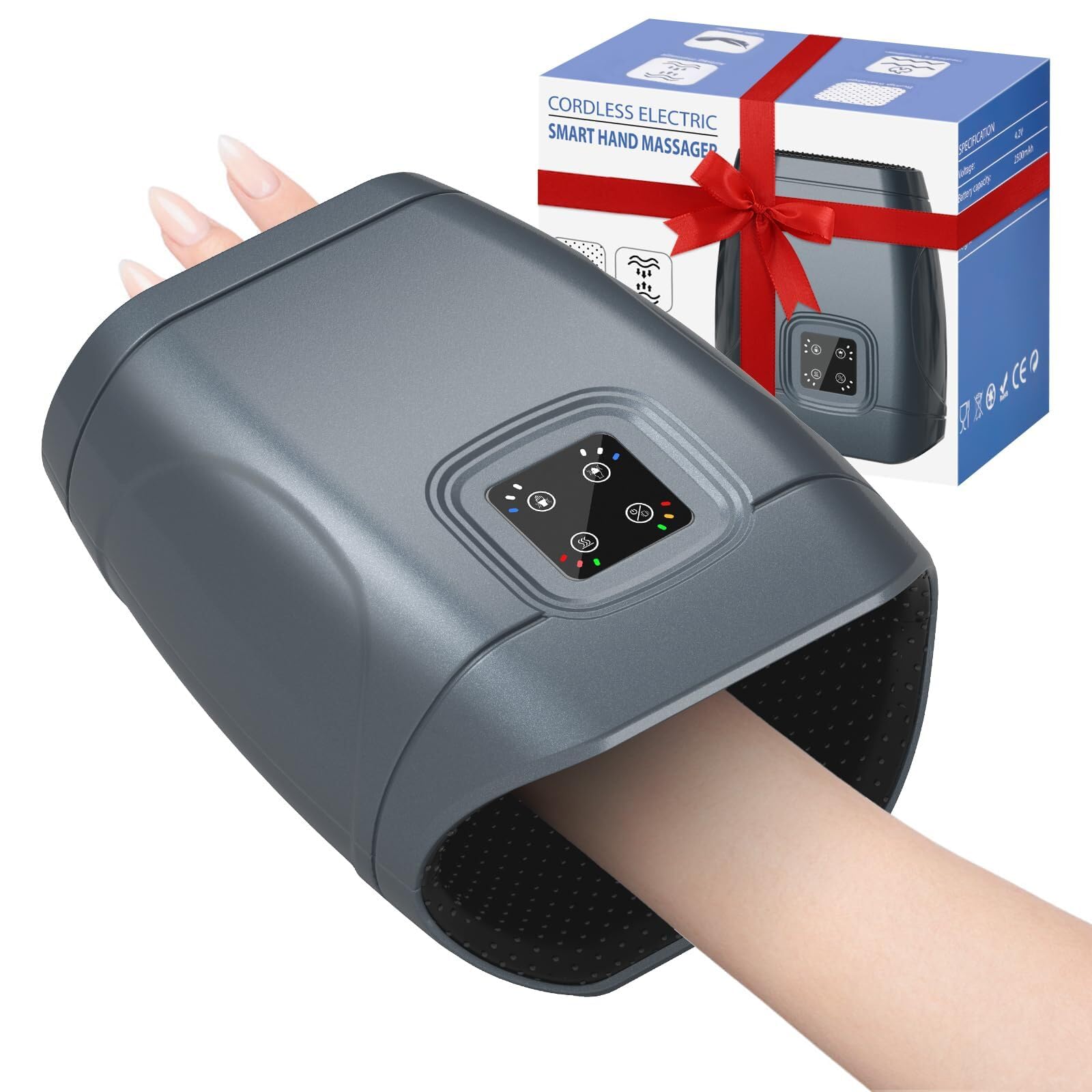 Amazon.com: JQX Hand Massager with Heat and Compression, Cordless