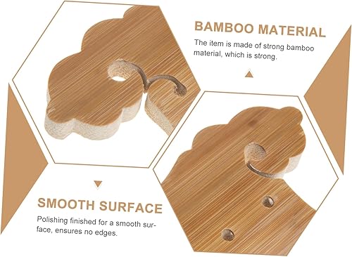 Miniatura 8 de ibasenice 3 piezas de puente Pipa puente de bambú Tailpiece Instrumentos Musicales para adultos Puentes de repuesto hechos a mano puente de laúd