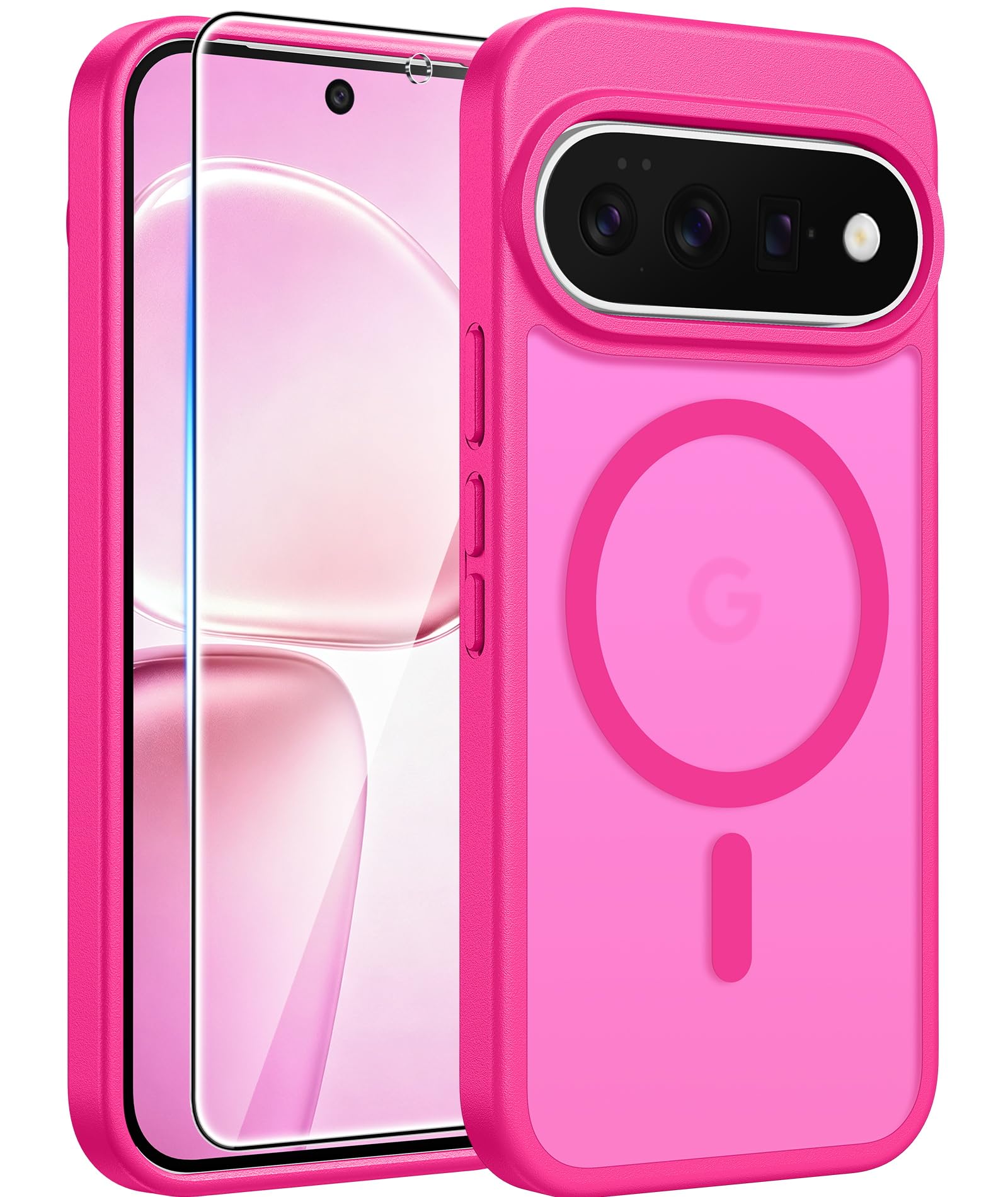 FNTCASE for Google Pixel 11 Pro XL Case Hot Pink: Fit for MagSafe