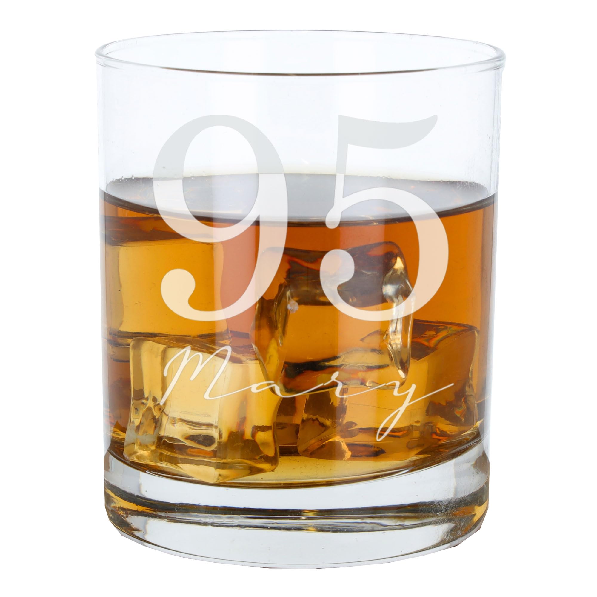 Always Looking Good Personalised Happy 95th Birthday Gift Whisky Glass – Custom Name & Age Engraved Large Whiskey Glass - Present for 95 Year Old Etched 305ml Men & Women