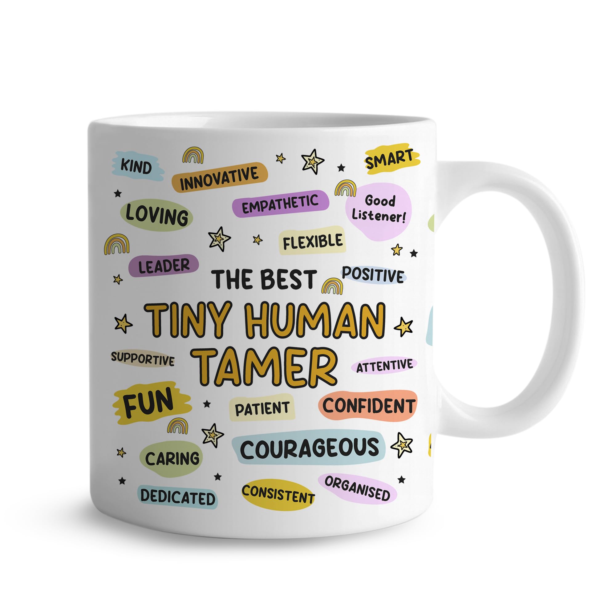RED OCEAN Funny Teacher Gift 'Tiny Human Tamer' Mug Appreciation Gifts for Teachers Teaching Assistant Nursery Teacher Gifts End of Term Leaving Prescool Nursery