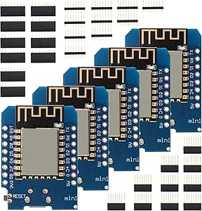 Binghe 5 Pcs ESP-8266-Board, ESP-8266-Mini WIFI Development Board with ...