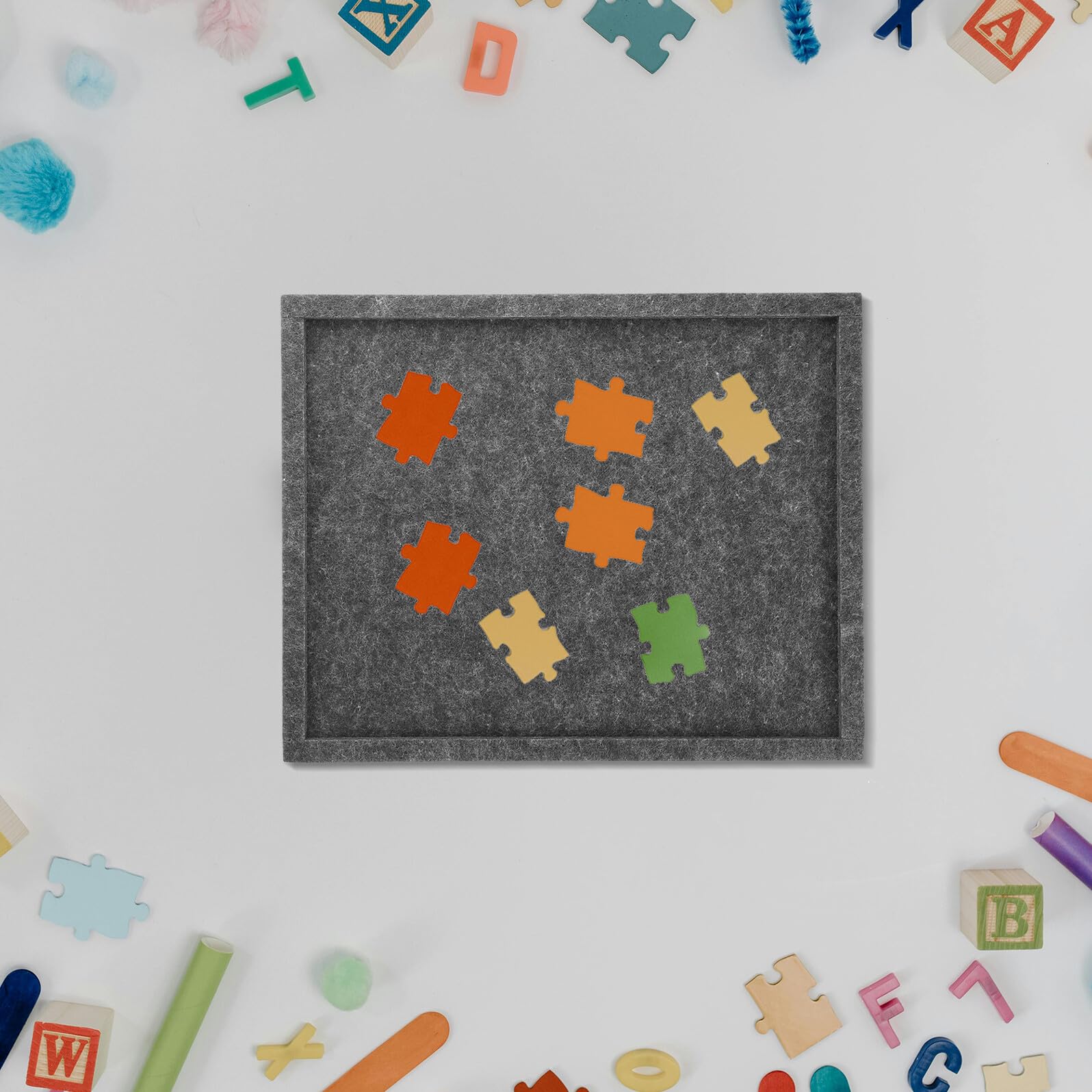 Plateaux de Tri de Puzzle en Feutre 6 Pièces, Empilables, Portables