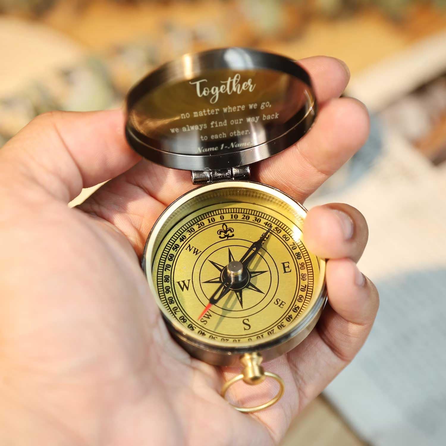 Personalized Baptism Gifts with Scripture for Boys, Engraved Baptism Compass for Confirmation, Custom Compass Baptismal Gifts for Teenage, Engraved Compass Confirmation Gifts