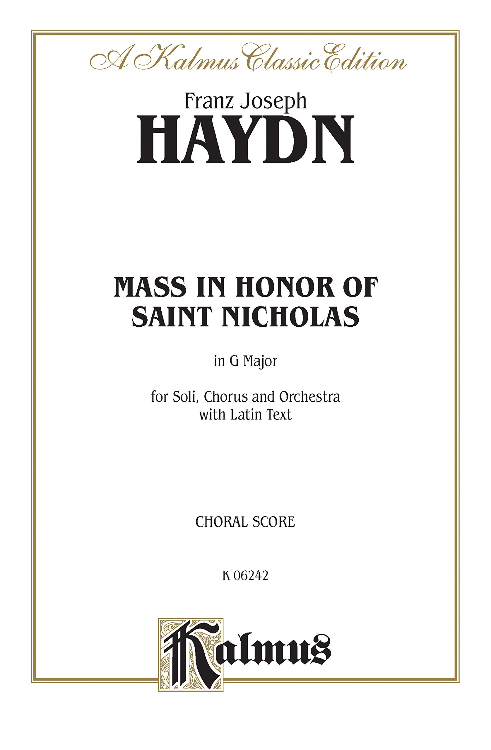 St Nicholas Mass SATB