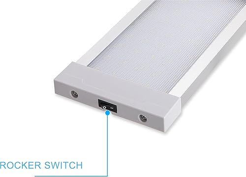 Miniatura 4 de Lámpara LED interior para caravana y barco debajo del gabinete de 18.1 x 4.9 pulgadas, montaje en superficie, haz blanco frío de 6000 K incluso
