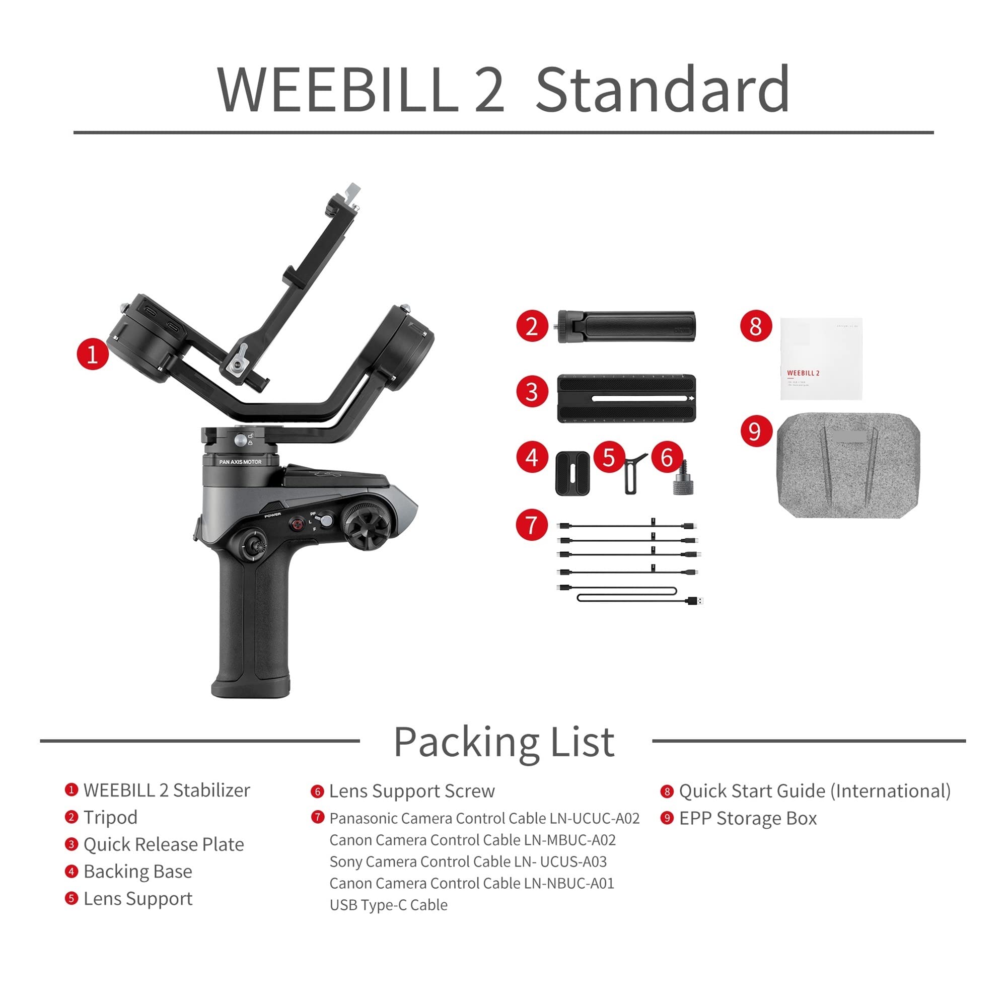 Ręczny stabilizator kamery Gimbal do aparatu DSLR Transmisja na żywo