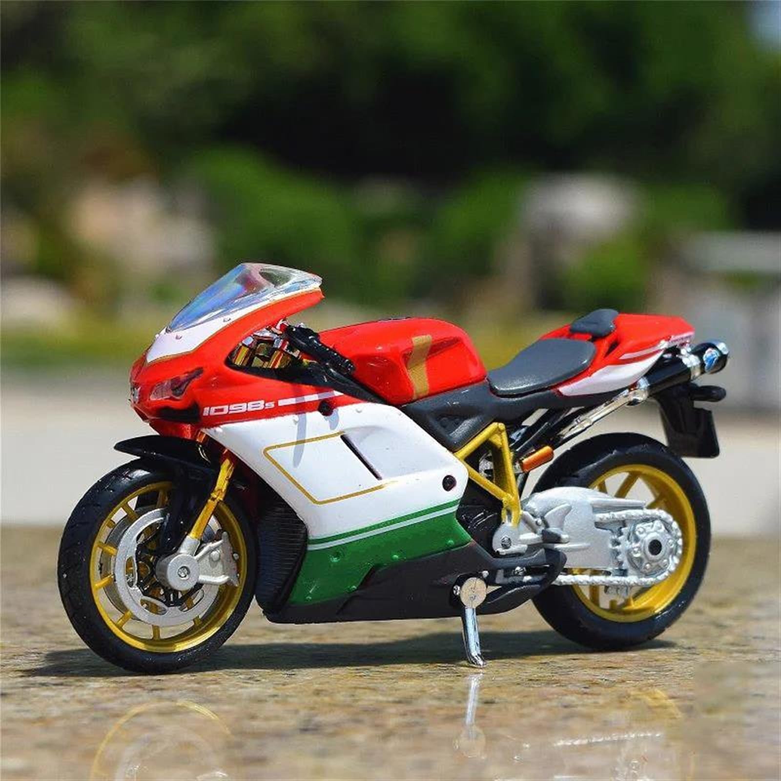 SEYXF Motorbike Toy 1/18 Motorcycle Model Simulation Alloy Toy for Ducati 1098S(with Retail Box)