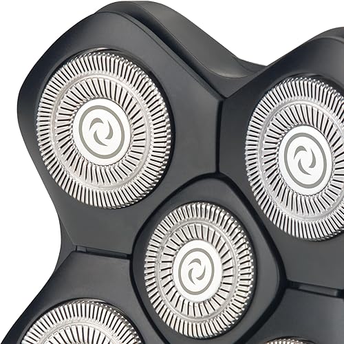 Miniatura 2 de Cabezal de afeitar flotante desmontable, repuesto de cabezales de cuchilla de afeitadora lavables para afeitadora de cabeza, compatible con máquinas