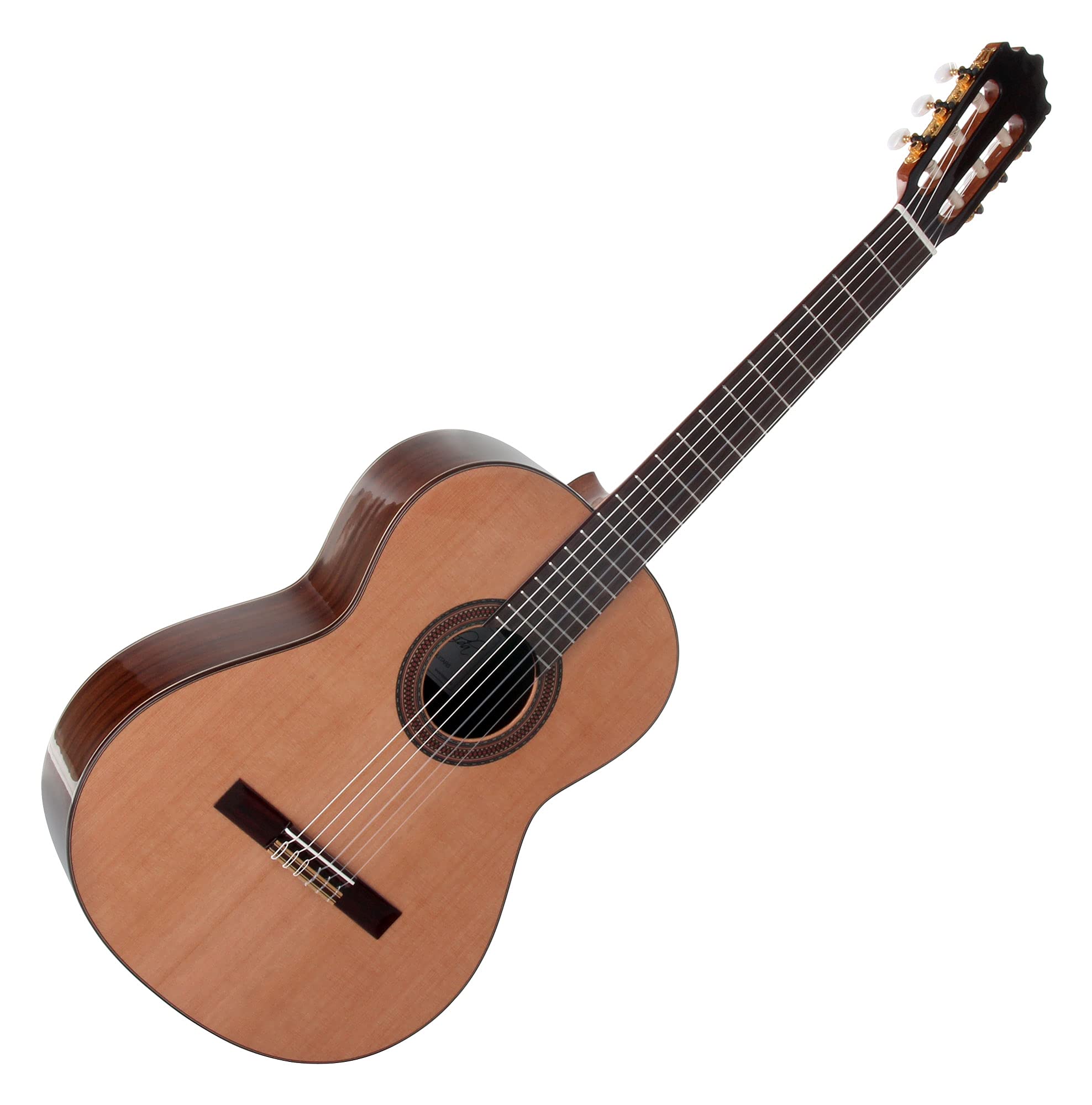 GC203G 4/4 Set de guitarra clásica con estuche ligero | Serie 203, Tamaño: 4/4, Tapa: cedro canadiense macizo, Fondo y aros: Blackwood, Mástil: caoba, Binding (tapa): Blackwood