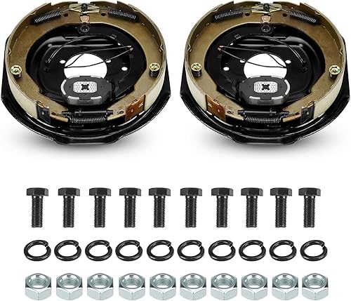 SEHNSUCHT Frenos eléctricos para remolque, 1 par de frenos eléctricos de 12 "x 2" para 5200lb 6000lb 7000lb Axle-(Set 2 1 Izquierda+1 Derecha)