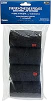 Vista 5 de Syrflex Cohesive Vendaje 4" Negro Paquete de 4