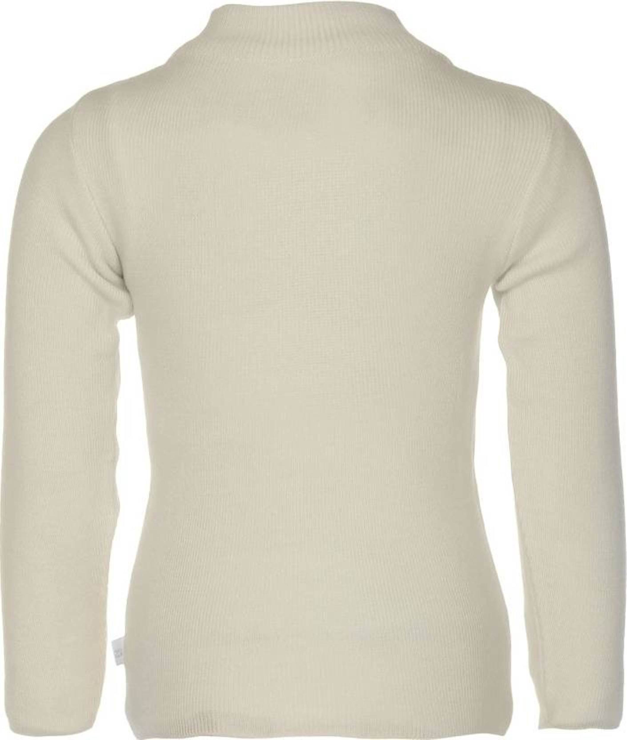 In Love Baby Girl's/Girl's/Baby Boy's/Boy;s Winter Wear Pure Wool Plain Sweater/Skivi White 1