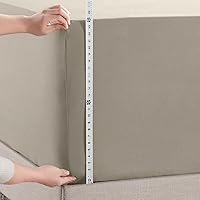 Vista 195 de Empyrean Charcoal Grey Extra Deep Pocket Fitted Sheet Full Size, Hotel Luxury Deep Pocket Full Size Fitted Sheet Only Easily Fits 18 to 24 Inch