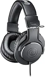 Fone de Ouvido Audio Technica ATH-M20x, Preto, Grande