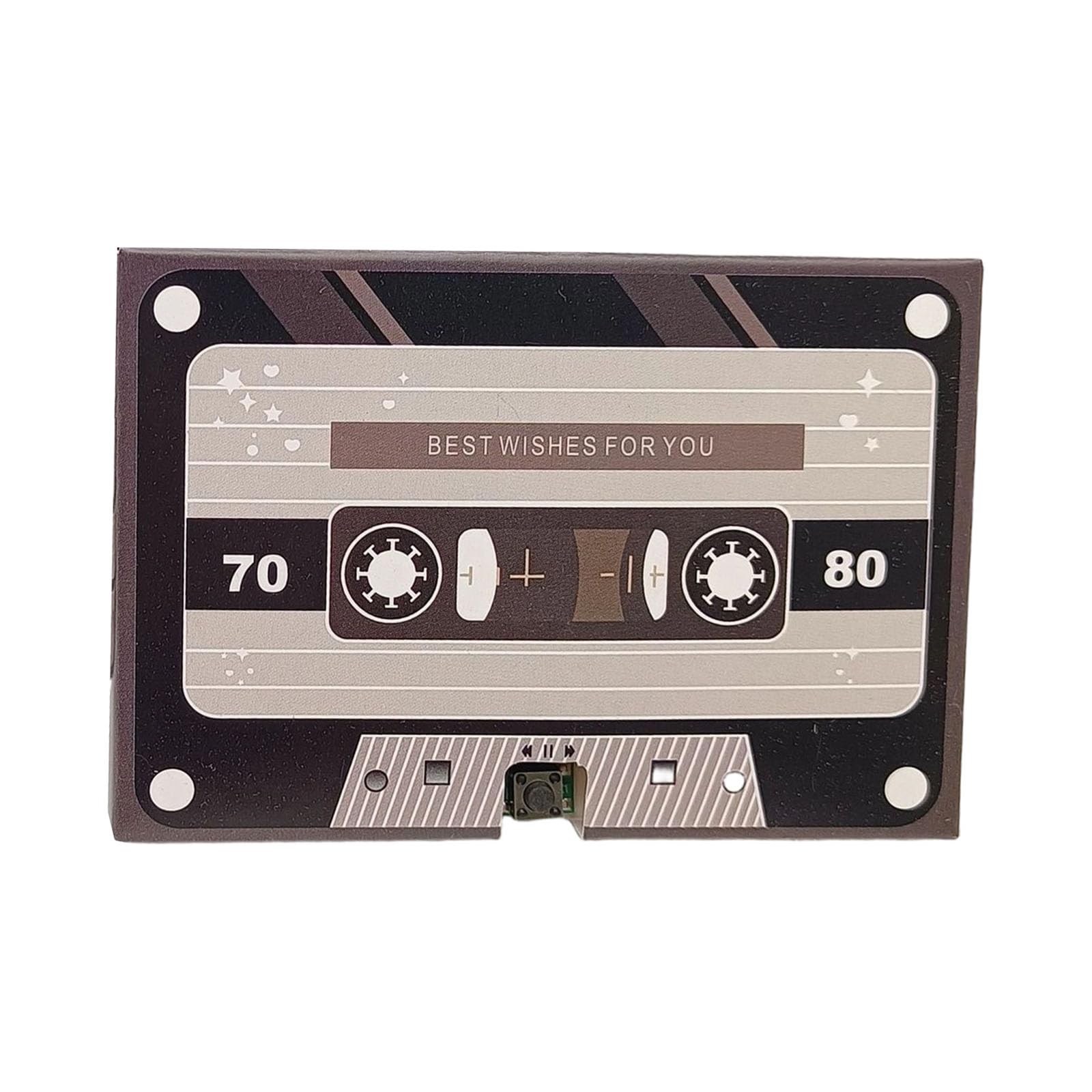 LUCKGONI Valentines Day Recordable Greeting Card With Voice Recorder Chip For Romantics Messages Cassettes Tape Gifts Card