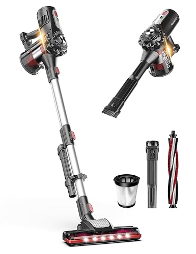 Roomie Tec Cordless Stick Vacuum Cleaner, Lightweight 2-in-1 Handheld with