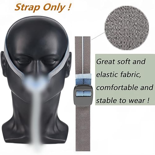 Miniatura 3 de Correa de repuesto para casco P10 mejorada compatible con ResMed Airfit P10N30, diseño de ajuste rápido totalmente ajustable, material elástico