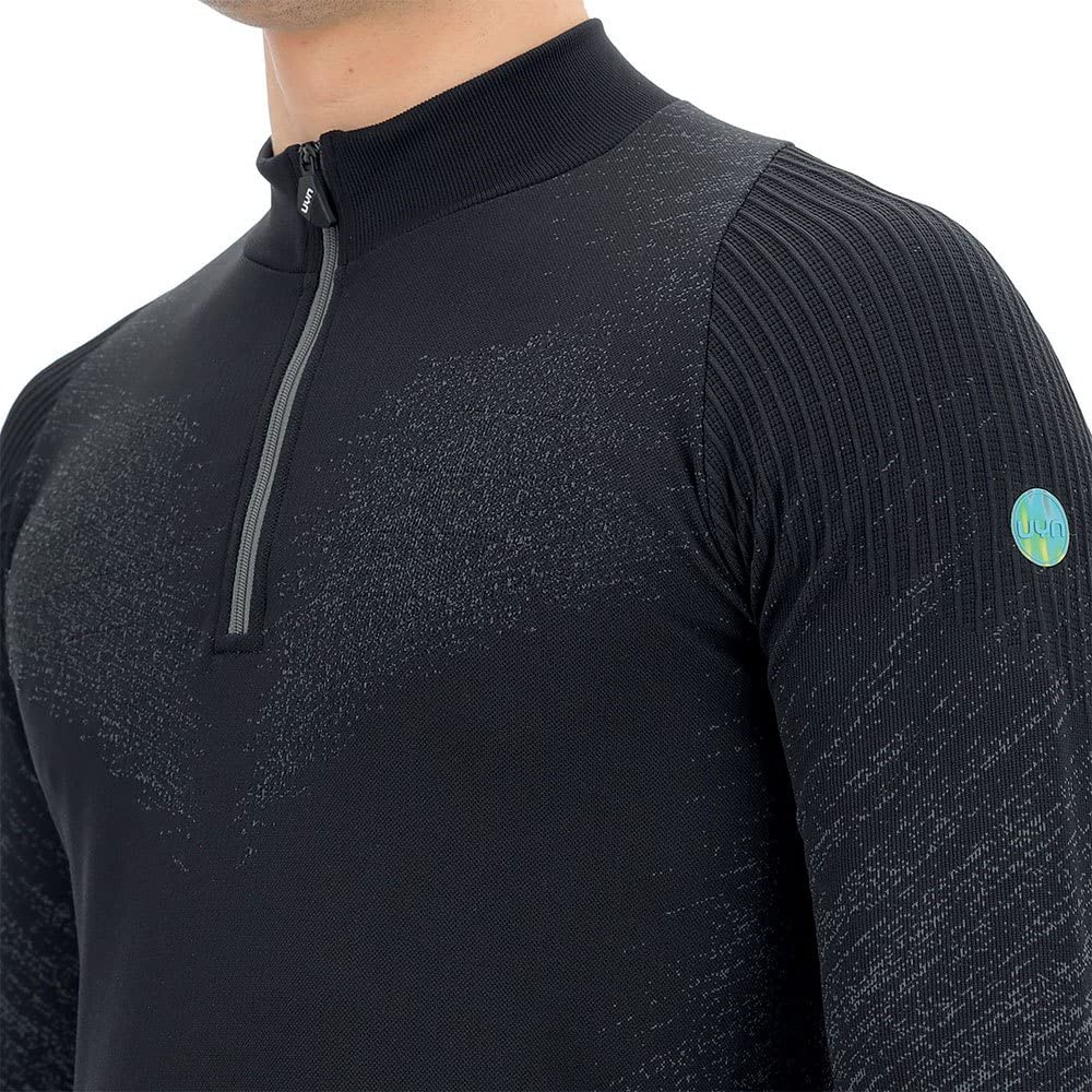 UYN Man Running Exceleration Shirt Long SL.Zip Up Maglia Lunga Uomo (Pacco da 1)