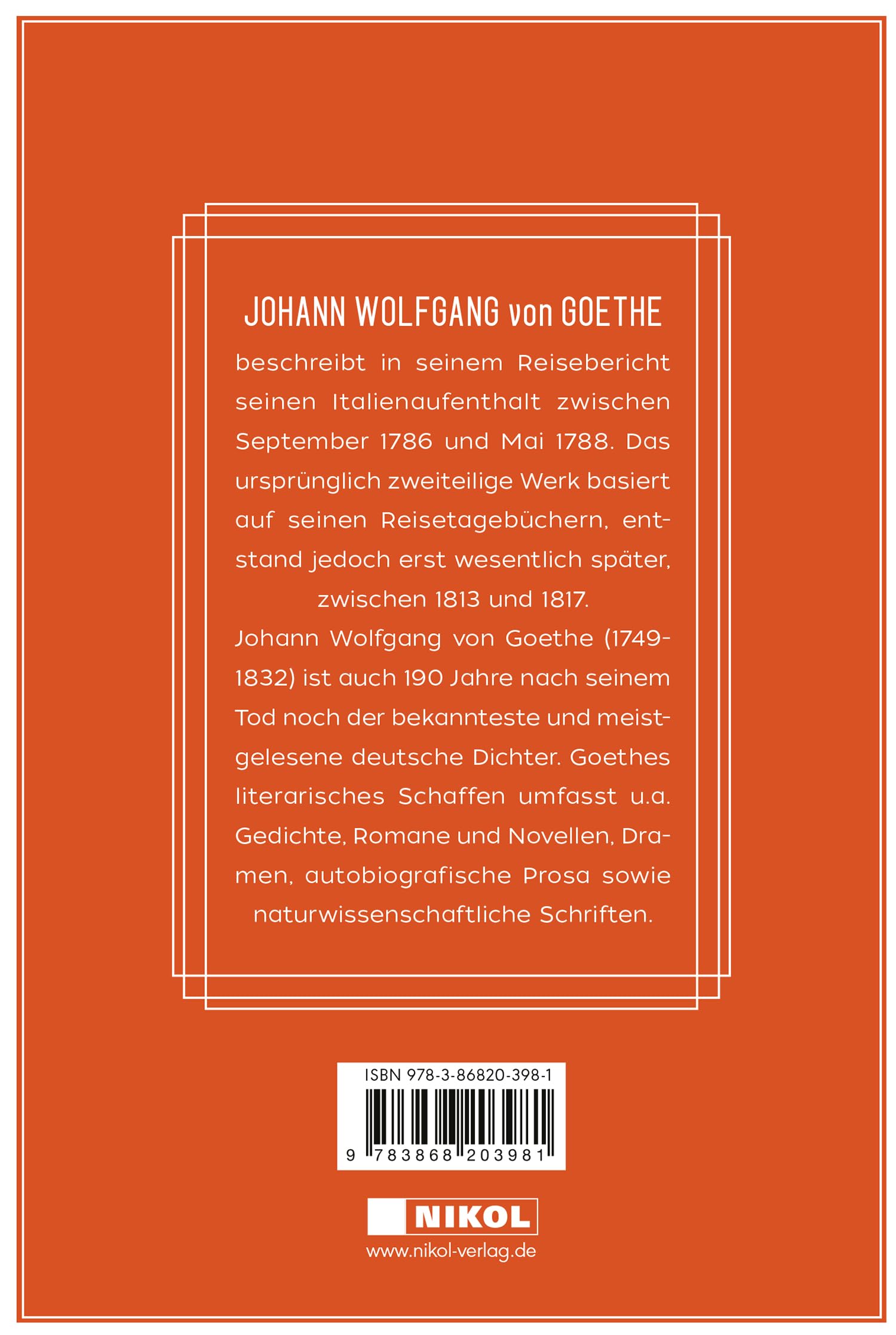 Italienische Reise: vollständige Ausgabe mit zeitgenössischen Illustrationen