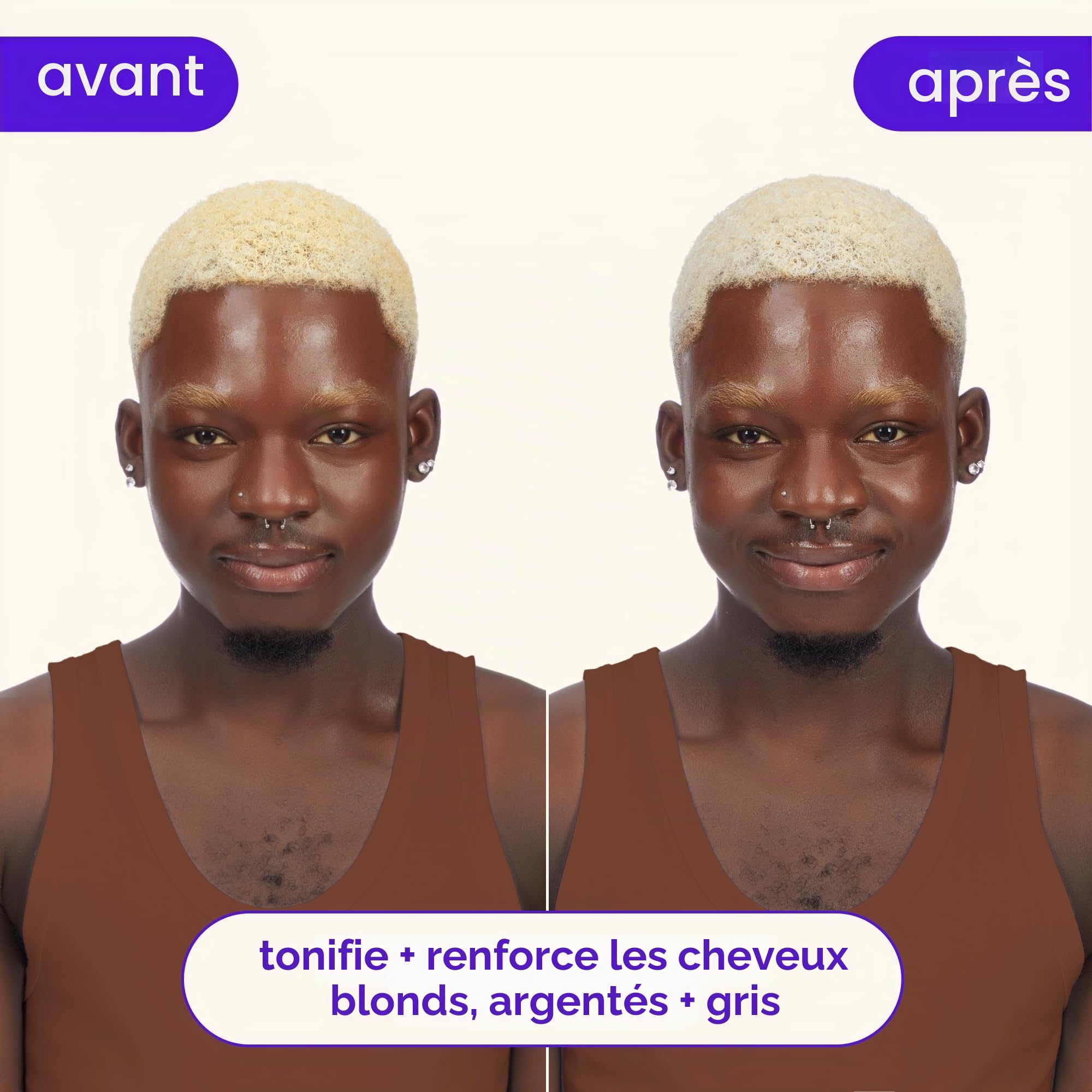 Amika BUST YOUR BRASS Cool Blonde Bond Repair Après-shampoing 500 ml
