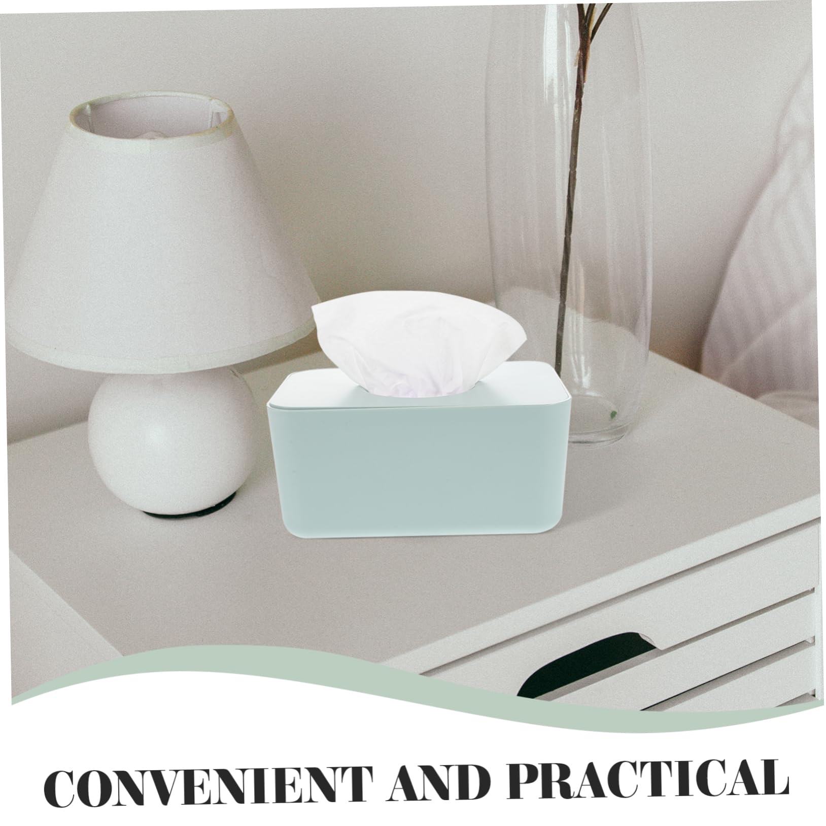 Zerodeko Boîte Distributrice de Lingettes Humides Couvercle Étui pour Lingettes de Voyage Accessoire de Rangement pour Usage