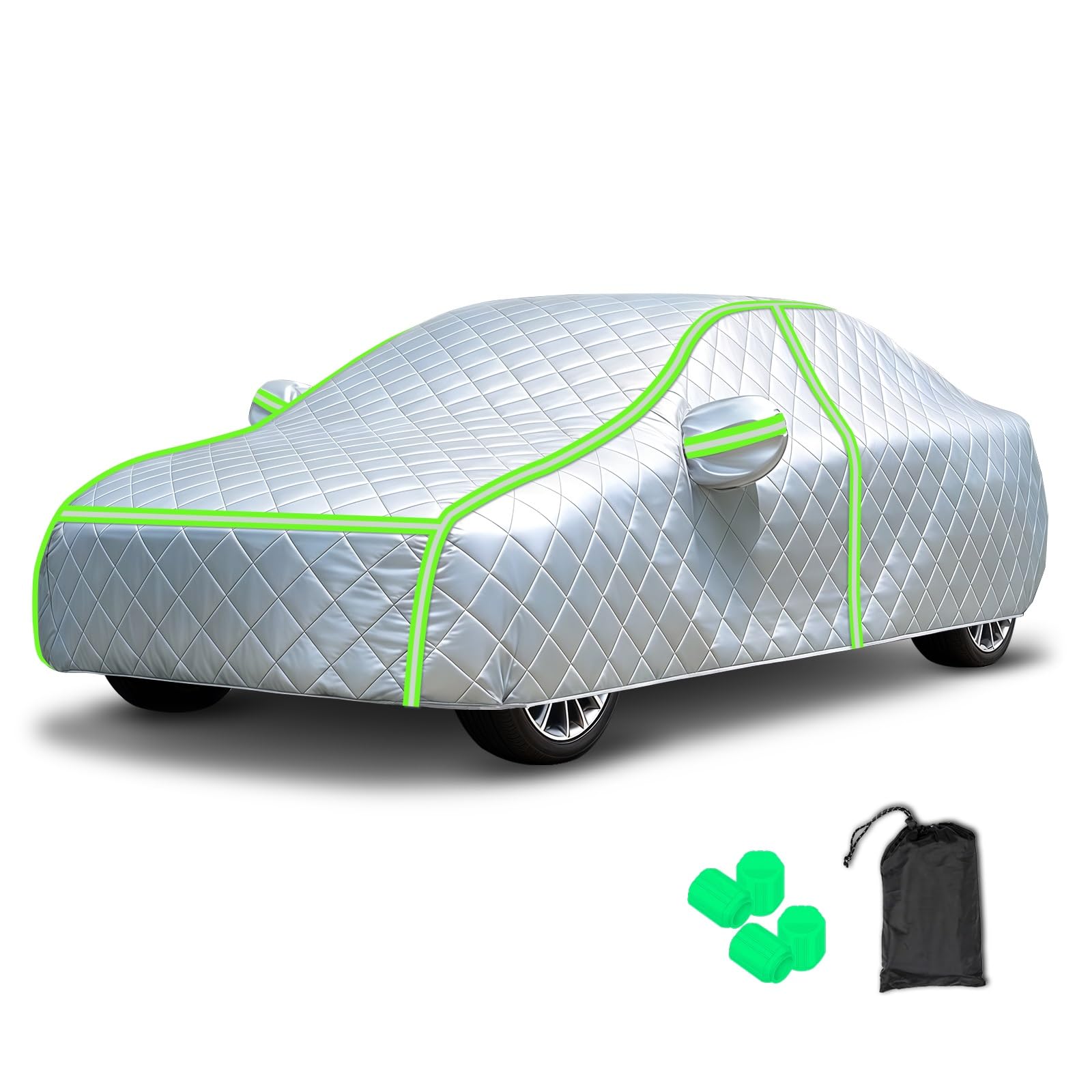 Anti-Hail Full Cover for Mini Cooper Cabriolet 3-doors|3850x1727 x1430mm|Thickening Cotton Winter Car Covers Waterproof sun dust frost protective Car Tarpaulin with reflective strips