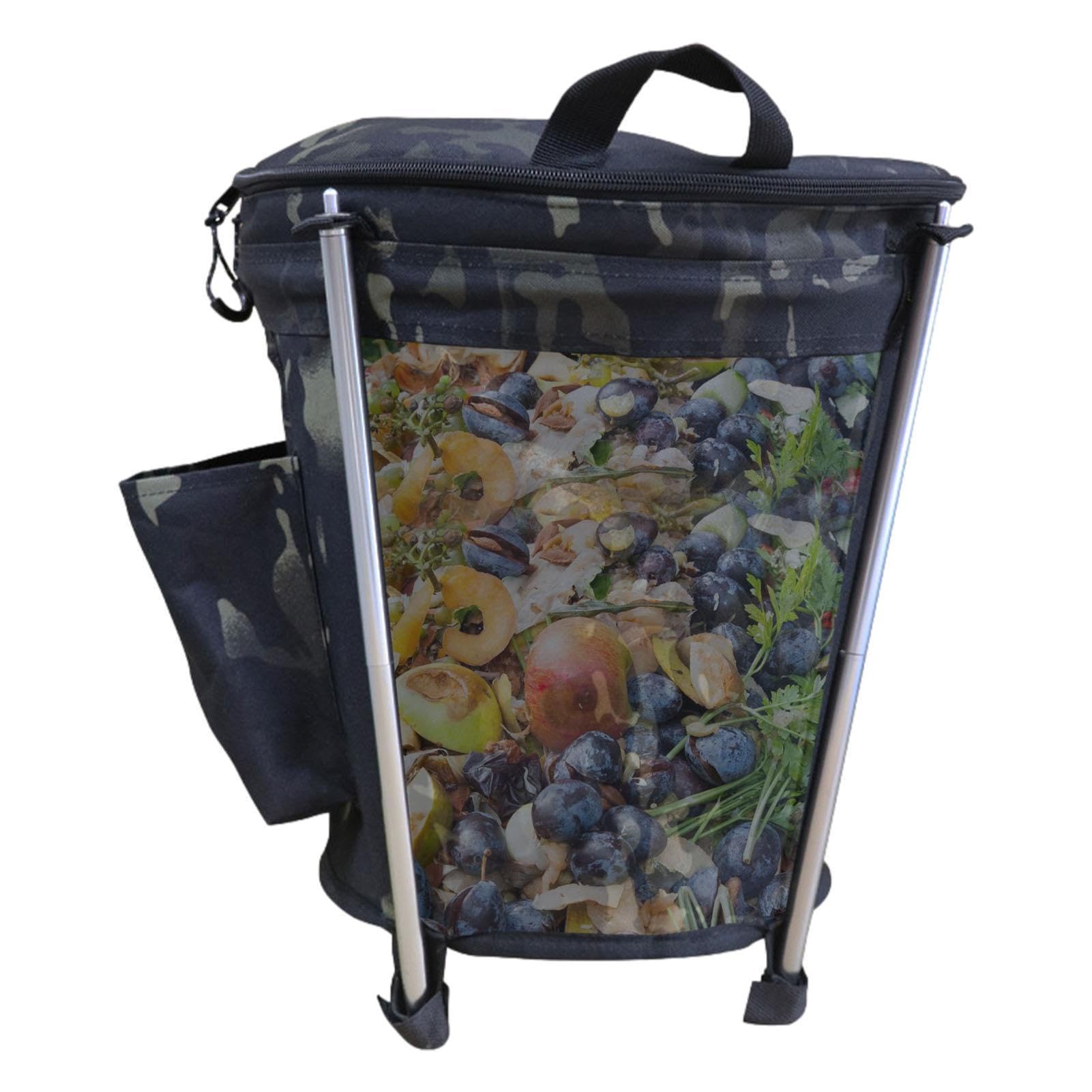 EMUKOEP Faltbarer Mülleimer Outdoor - 33L Aufbewahrungstasche Für Camping