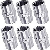 Vista 1 de 6 piezas de acoplamiento de acero inoxidable 304 de accesorios de tubería fundida, rosca NPT hembra de 1/2 pulgada x 1/2 pulgada NPT hembra